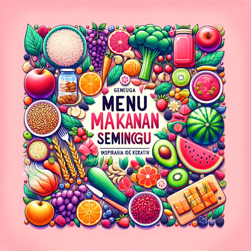 Menu Makanan Sehat Seminggu: Inspirasi dan Ide Kreatif